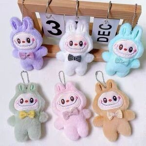 3PCs Stuffed Labubu Plush Toy. Mini Labubu Pendant-Party Gift-Monster Cute Bunny